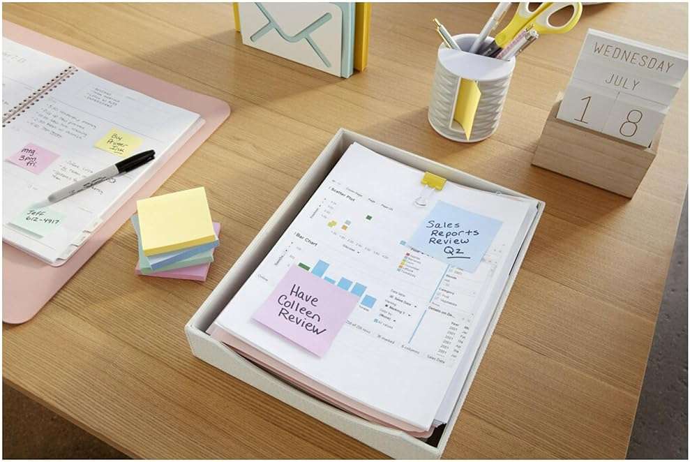 Post-it Super Sticky 100% Recycled Pop-up Notes, 3 in. x 3 in., 70 Sheets, 6 Pads, Wanderlust Collection, Back to School Supplies and Office Products - Image 14