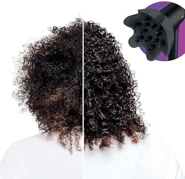 SHARK HD125CO Hair Blow Dryer HyperAIR Fast-Drying with IQ 2-in-1 Concentrator, IQ Styling Brush & IQ Curl-Defining Diffuser Attachments, Black (Renewed), 1.0 Count - Image 3