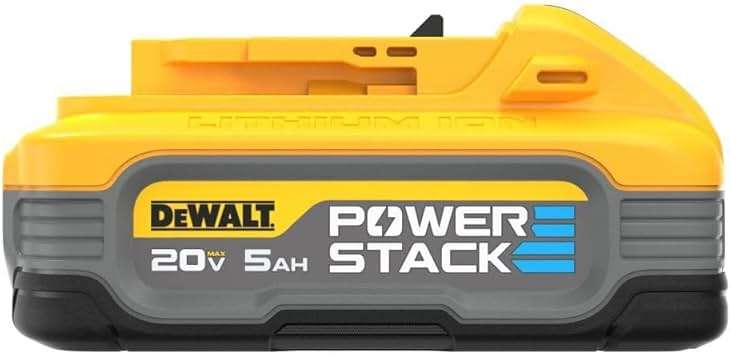 DEWALT 20V MAX Battery POWERSTACK, More Power More Compact, Rechargeable, 5Ah Lithium Ion Authentic DEWALT Battery (DCBP520) - Image 6