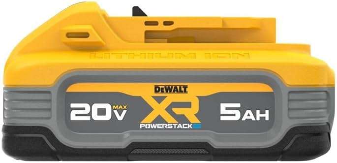 DEWALT 20V MAX Battery POWERSTACK, More Power More Compact, Rechargeable, 5Ah Lithium Ion Authentic DEWALT Battery (DCBP520) - Image 7