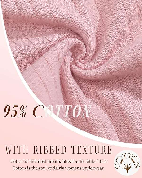 FINETOO Cotton Thongs for Women Soft Low Rise Sexy Thong Ladies Panties Womens Underwear 6 Pack XS-XXXL - Image 3