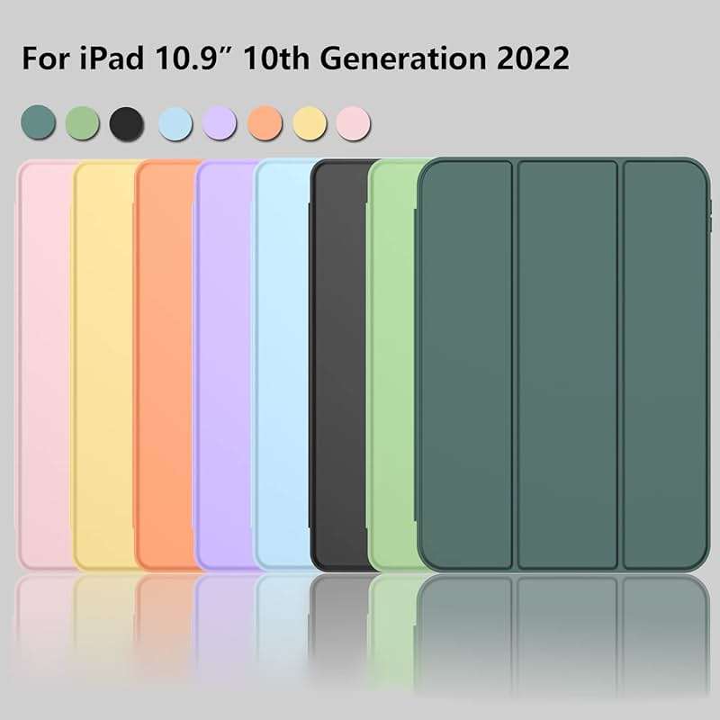 ZryXal iPad (A16) Case/iPad 10th Generation Case [11-Inch 2025/10.9 Inch 2022] with Pencil Holder, Smart Cover with Soft TPU Back [Support Auto Wake/Sleep] (New Midnight Green) - Image 8