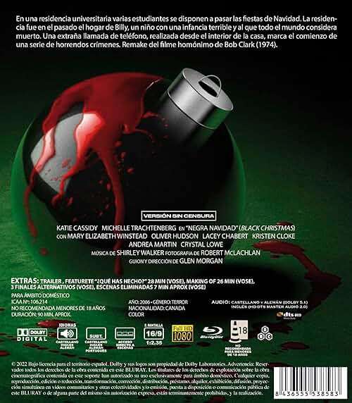 Black Christmas 2006 Negra Navidad Blu-ray / EU Import with German Sound - Image 2