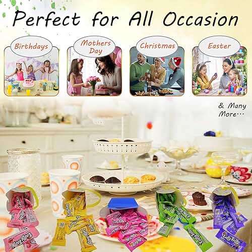Chewy, Tangy, and Tasty Mini Taffy Wrapped Bars in Bulk - (1 Pound) (Banana) - Mothers Day Candy, Basket Stuffers & Fillers, Sweet Taffy Treats for Kids - Image 6