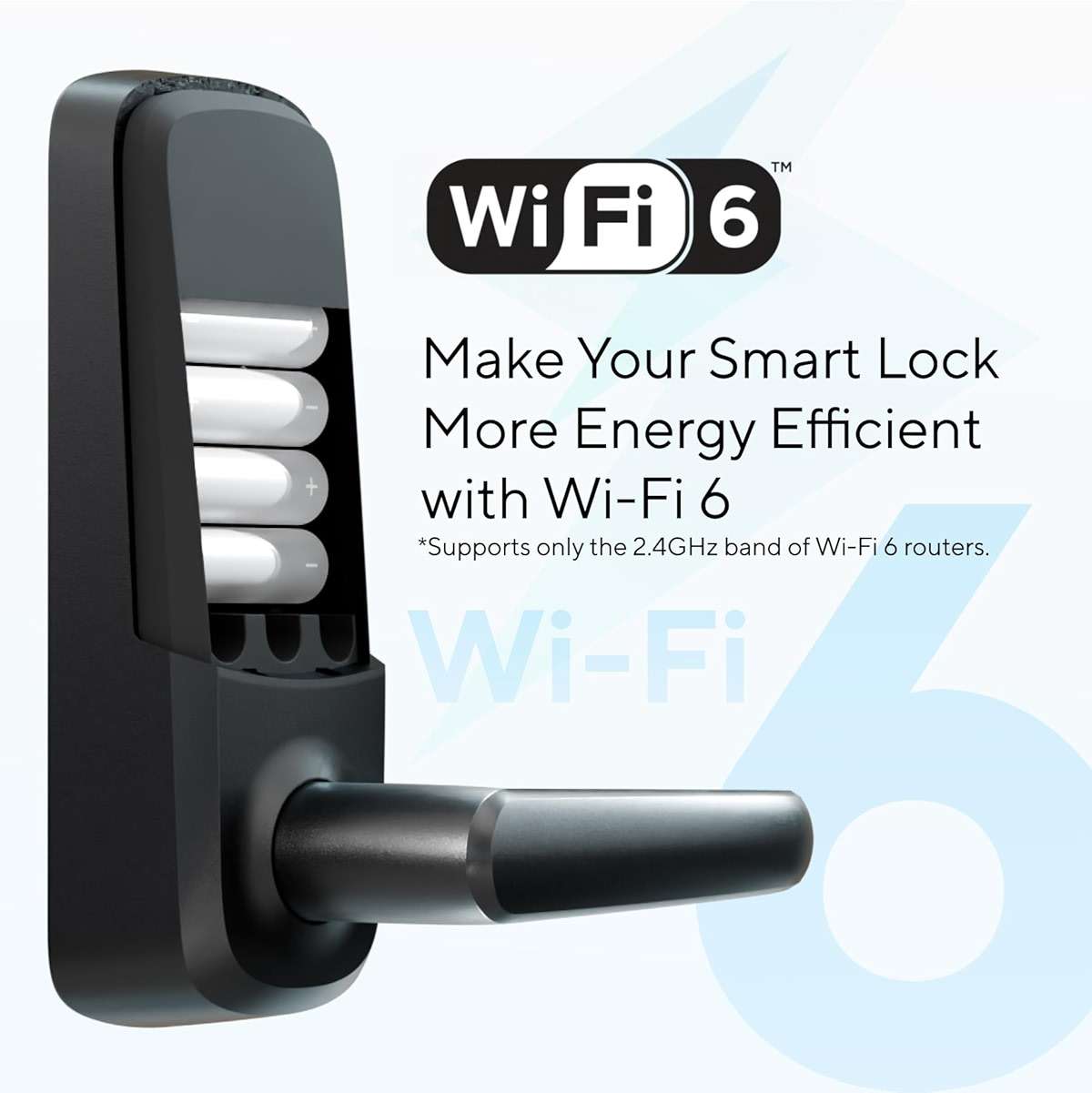 ULTRALOQ Latch 5 Smart Lock, World's First WiFi Smart Lever Lock, Auto-Lock, Touchscreen Digital Keypad, Fingerprint Door Handle for Home Front Door, Rental, Office, App Remote Control, Black - Image 6