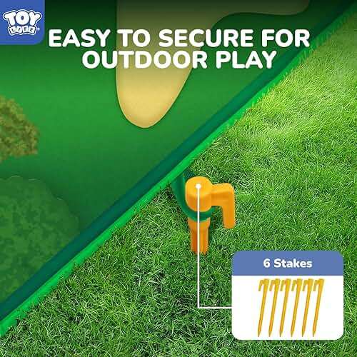 TOY Life Chipping Golf Game Mat Indoor Outdoor Games for Adults and Family Kids Outdoor Play Equipment Stick Chip Game Indoor Golf Set Backyard Games Outdoor Toys for Kids - Image 6