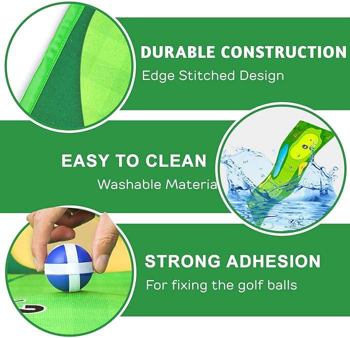 TOY Life Chipping Golf Game Mat Indoor Outdoor Games for Adults and Family Kids Outdoor Play Equipment Stick Chip Game Indoor Golf Set Backyard Games Outdoor Toys for Kids - Image 7