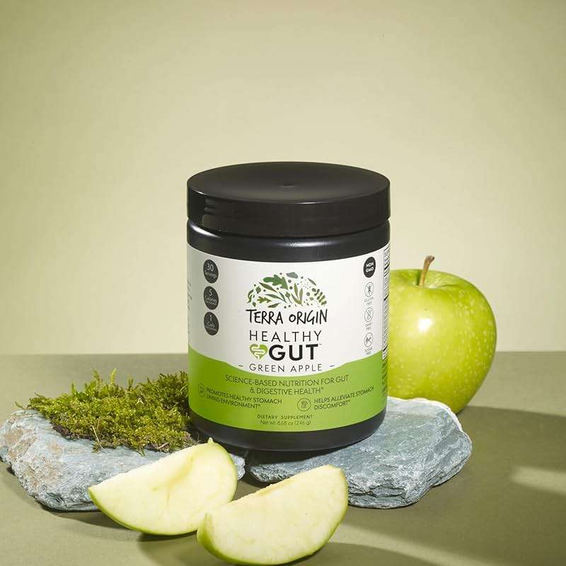 Healthy Gut Green Apple | 30-Servings with L-Glutamine, Zinc, Glucosamine, Slippery Elm Bark, Marshmallow Root and More! - Image 3