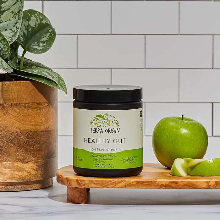 Healthy Gut Green Apple | 30-Servings with L-Glutamine, Zinc, Glucosamine, Slippery Elm Bark, Marshmallow Root and More! - Image 5