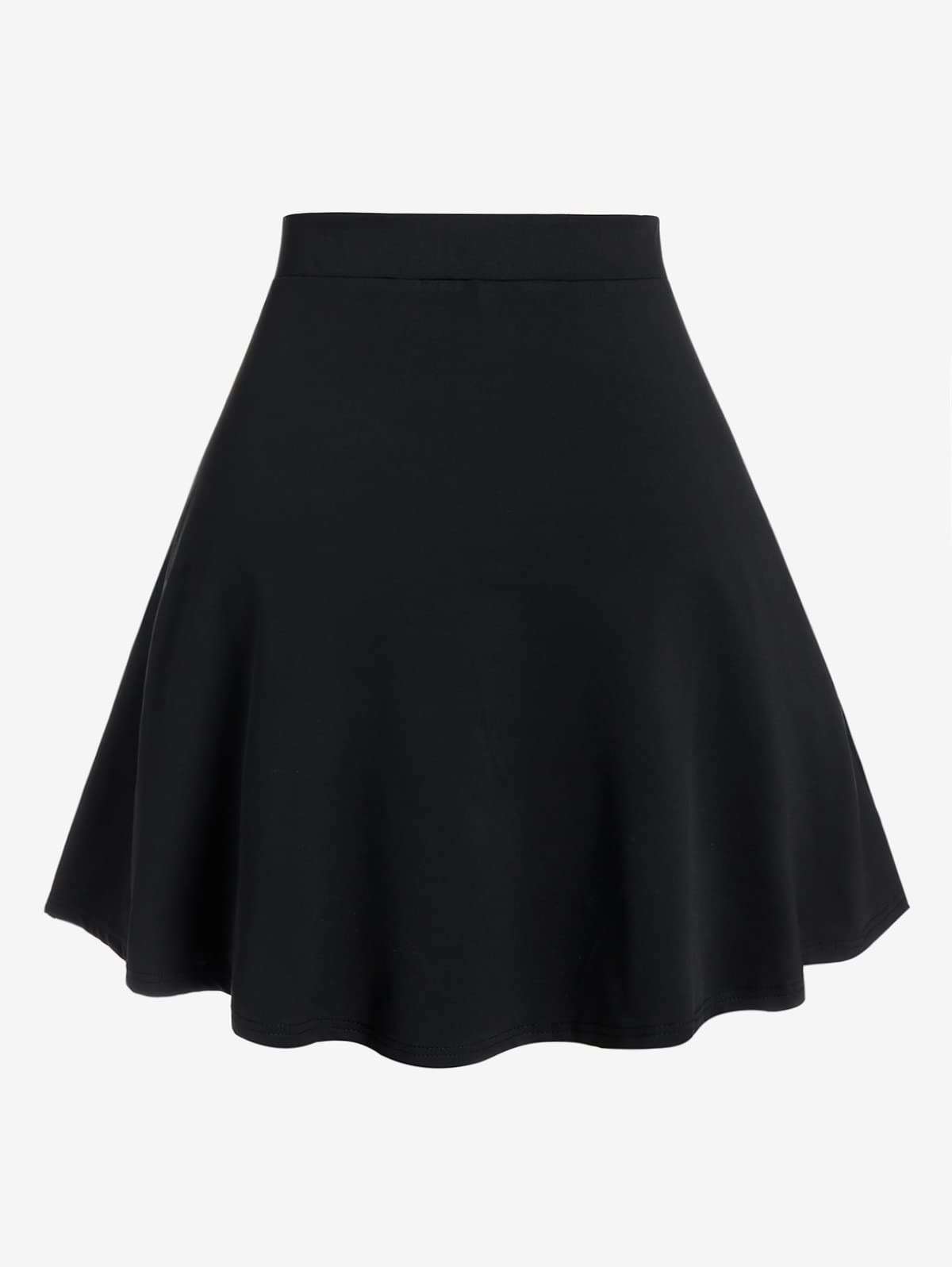 ROSE GAL Women's Plus Size Gothic Mini Skirt High Waisted Short A-Line School Uniform Skirt - Image 2