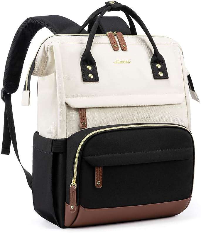 LOVEVOOK Laptop Backpack for Women, 15.6 Inch Work Business Backpacks Purse With Large Capacity, Waterproof Nurse Bag College Bookbag for School, Waterproof Casual Daypack for Travel - Image 1