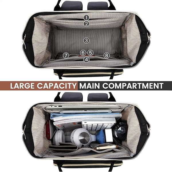 LOVEVOOK Laptop Backpack for Women, 15.6 Inch Work Business Backpacks Purse With Large Capacity, Waterproof Nurse Bag College Bookbag for School, Waterproof Casual Daypack for Travel - Image 2