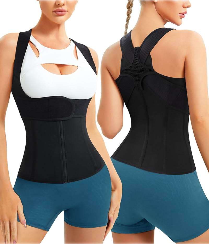 URSEXYLY Back Brace For Women Waist Trainer Vest Back Straightener Adjustable Posture Corrector Spinal Neck Shoulder Support - Image 1