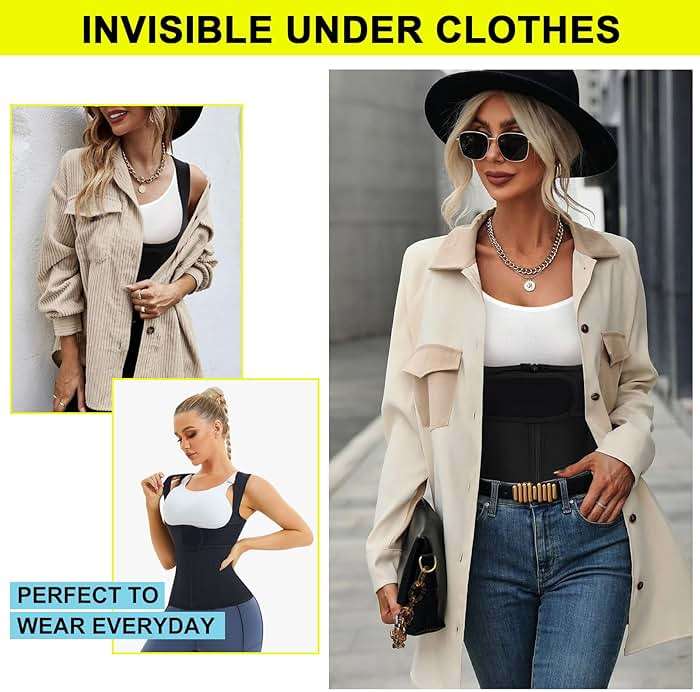 URSEXYLY Back Brace For Women Waist Trainer Vest Back Straightener Adjustable Posture Corrector Spinal Neck Shoulder Support - Image 2