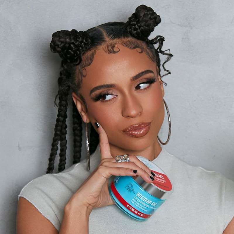 KISS COLORS & CARE Braid Gel Extreme Hold, 6 oz -Nourishing, Adds Shine, Moisture Boosting, Long Lasting Hold, For All Hair Types, Style and Stregthen, For Protective Styles - Image 5