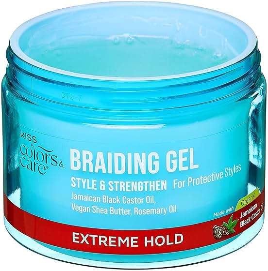 KISS COLORS & CARE Braid Gel Extreme Hold, 6 oz -Nourishing, Adds Shine, Moisture Boosting, Long Lasting Hold, For All Hair Types, Style and Stregthen, For Protective Styles - Image 8