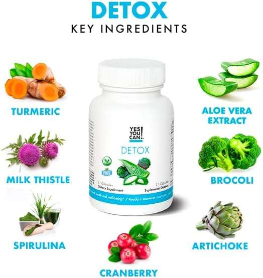 Yes You Can! Natural Detox Pills - Diuretic Cleanse with Electrolytes & Vitamins - Helps with Water Retention - Gluten-Free, 21 Capsules (2 Pack) - Image 8