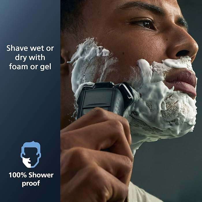 Philips Norelco Shaver 7800, Rechargeable Wet & Dry Electric Shaver with SenseIQ Technology, Quick Clean Pod, Charging Stand, Travel Case and Pop-up Trimmer, S7885/85 - Image 7
