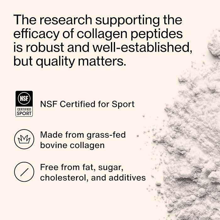 Momentous Grass-Fed Collagen Peptides Powder - Collagen Protein Powder with Fortigel & Vitamin C for Hair, Skin, Nails, & Joint Health Support - NSF Certified for Sport - Packaging May Vary - Image 7