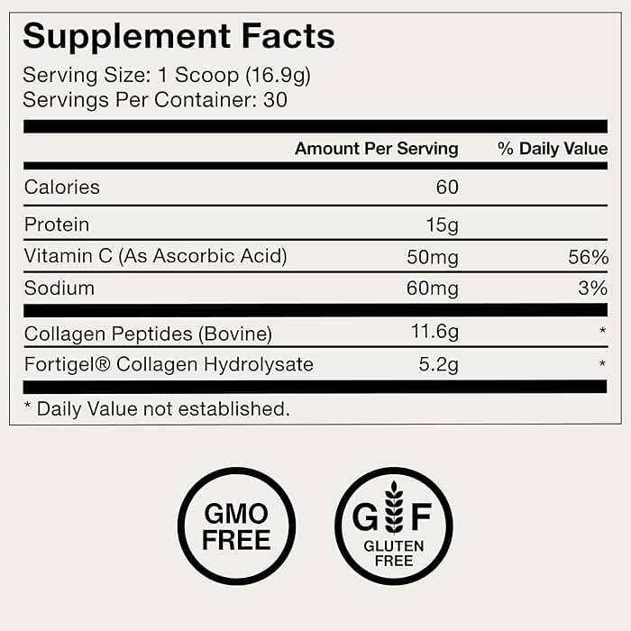 Momentous Grass-Fed Collagen Peptides Powder - Collagen Protein Powder with Fortigel & Vitamin C for Hair, Skin, Nails, & Joint Health Support - NSF Certified for Sport - Packaging May Vary - Image 9