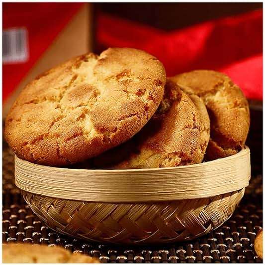 Chinese Snacks, Cookies, Traditional DaoXiangCun Crisp Walnut Cake, Sweet Treats Cookie, Biscuits Gift Basket, Asian Food, Perfect for Tea and Coffee, 23 Ounce, 稻香村桃酥 - Image 4