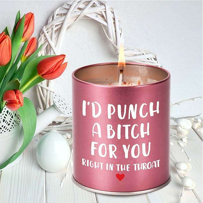 Christmas Birthday Gifts for Women Scented Candle, Valentines Day Gifts for Girlfriend Her, Mothers Day Gift for Mom Wife Sister Friendship White Elephant Stocking Stuffers Presents Funny Ideas Gift - Image 4