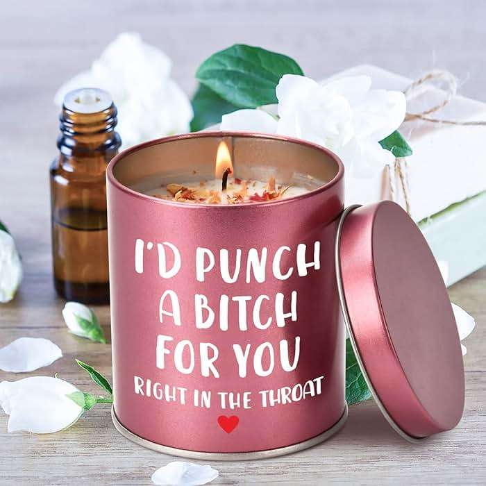 Christmas Birthday Gifts for Women Scented Candle, Valentines Day Gifts for Girlfriend Her, Mothers Day Gift for Mom Wife Sister Friendship White Elephant Stocking Stuffers Presents Funny Ideas Gift - Image 7