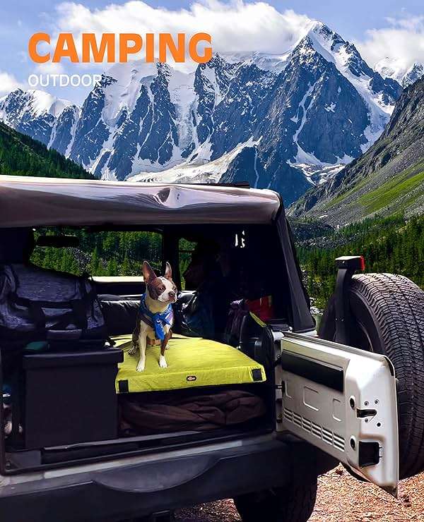 GAIALOOP 3 Inch Memory Foam Camping Mattress, Dual Layer Thick Sleeping Camp Pad for Car Tent Cot, Roll-Up Portable Glamping Floor Bed for Guests Sleepover - Image 4