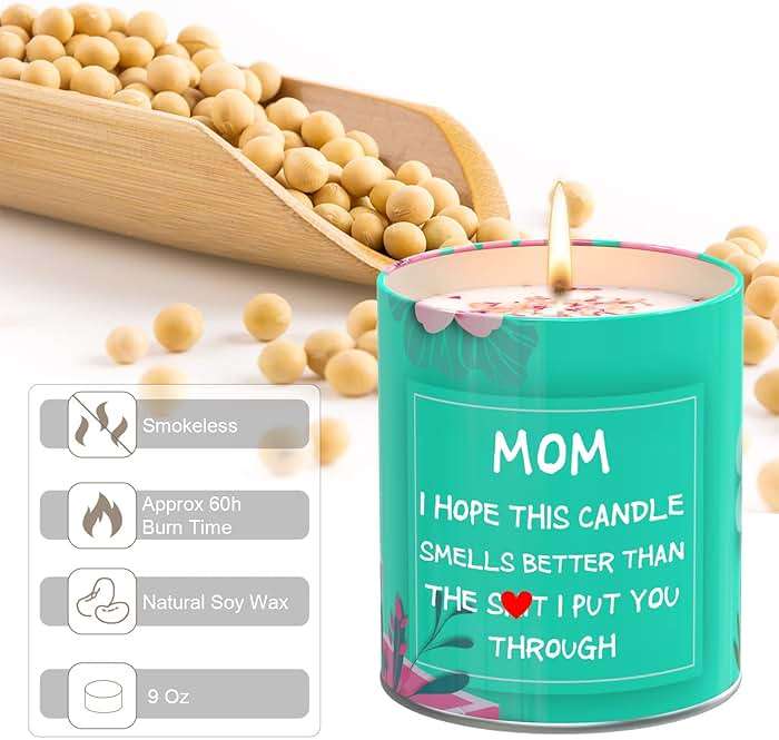 Mothers Day Gifts from Daughter,Son-Mom Scented Candles Funny Gifts Ideas for Mom,Mothers Day/Christmas Birthday Unique Gift for Mama,9oz - Image 2
