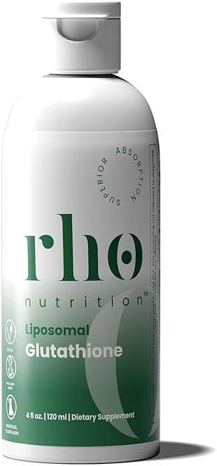 Rho Nutrition Liposomal Glutathione - Ultra High Absorption Liquid Glutathione Supplement - Supports Natural Detoxification, Immune System, Skin Health, Mental Clarity & Overall Well-Being - Image 1