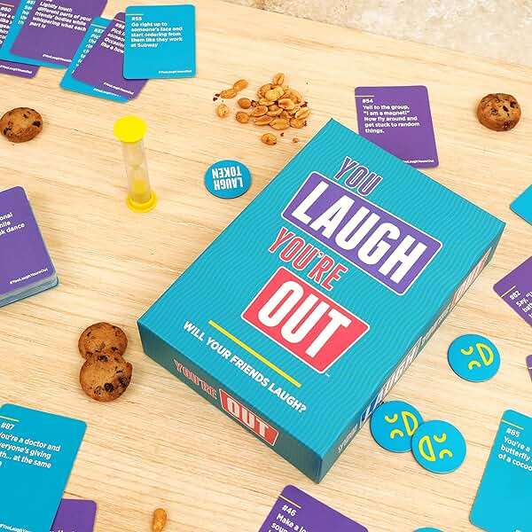 You Laugh You're Out [A Party Game with Hilarious Charades Family Card Games for Adults & Teens, 125 Prompt Cards Fun for Family Game Nights, Gatherings, & Parties Ages 14+] - Image 2