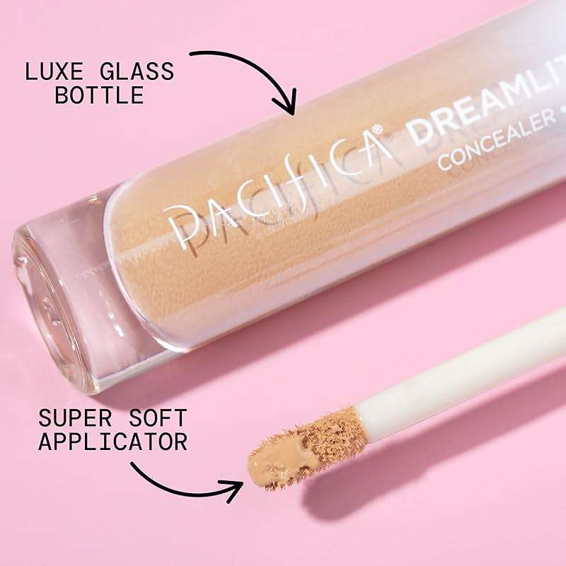 Pacifica Concealer – DreamLit Glow Full Coverage Concealer with Squalane for Dark Circles & Dark Spot Correction, Lightweight & Long-Lasting, Vegan & Cruelty-Free, Shade 09 (Warm Honey) - Image 2