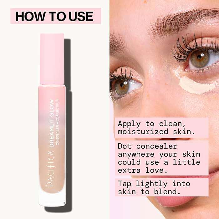 Pacifica Concealer – DreamLit Glow Full Coverage Concealer with Squalane for Dark Circles & Dark Spot Correction, Lightweight & Long-Lasting, Vegan & Cruelty-Free, Shade 09 (Warm Honey) - Image 9