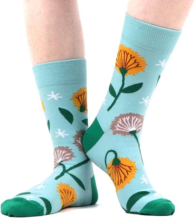WeciBor Women's Funny Colorful Novelty Pattern Cotton Crew Socks Funky Gifts for Mum - Image 4