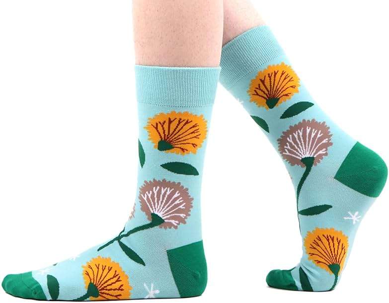 WeciBor Women's Funny Colorful Novelty Pattern Cotton Crew Socks Funky Gifts for Mum - Image 6