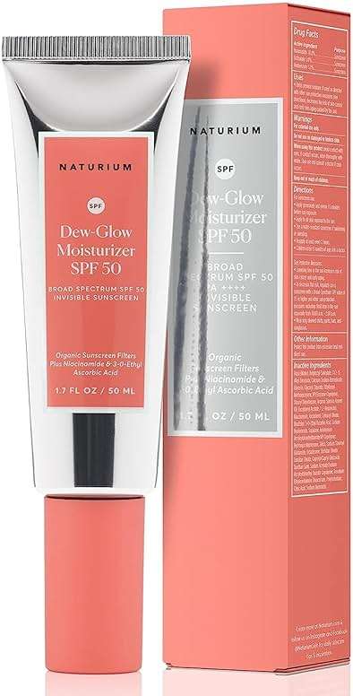 Naturium Dew-Glow Moisturizer SPF 50 PA++++, Daily Moisturizing Sunscreen & Face Primer, Skin Protector with Dewy Finish, 1.7 oz - Image 1