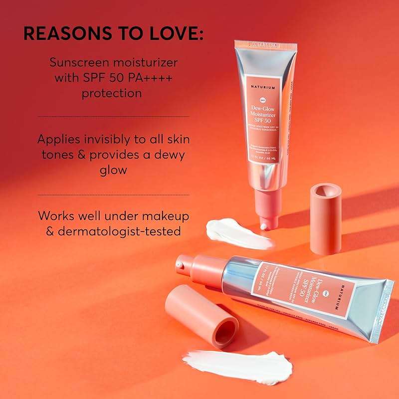 Naturium Dew-Glow Moisturizer SPF 50 PA++++, Daily Moisturizing Sunscreen & Face Primer, Skin Protector with Dewy Finish, 1.7 oz - Image 4