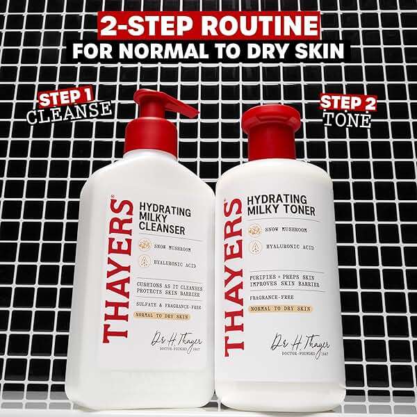 THAYERS Milky Face Toner Skin Care with Snow Mushroom Tremella and Hyaluronic Acid, Natural Gentle Facial Toner, for Dry and Sensitive Skin, 355mL - Image 7