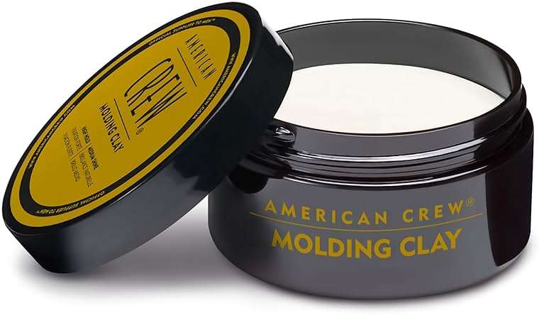 American Crew Men's Hair Molding Clay, Like Styling Gel with Strong Hold & Medium Shine, 3 oz - Image 8