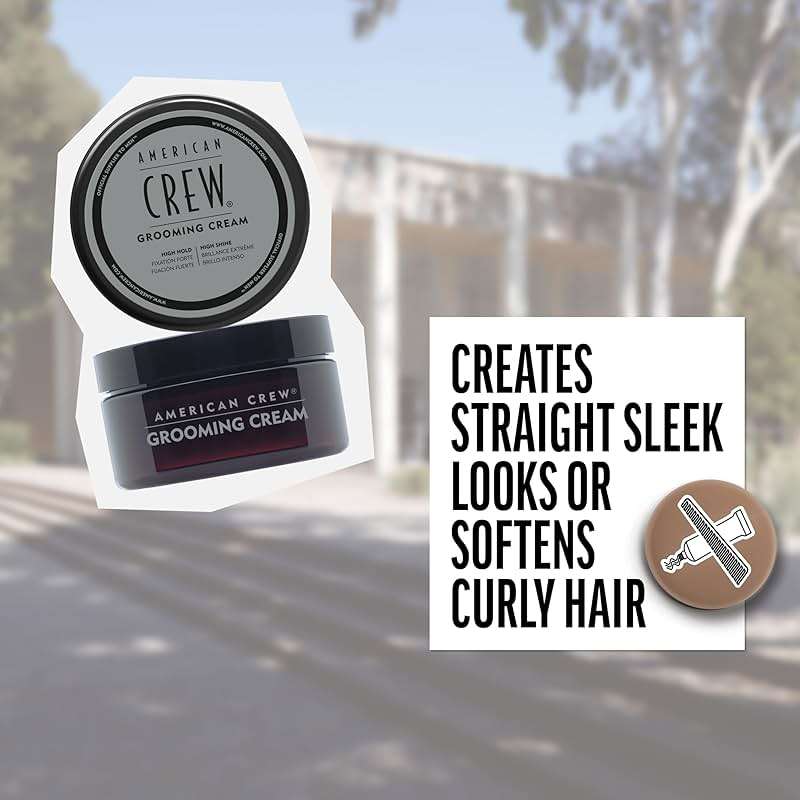 American Crew Men's Grooming Cream, Like Hair Gel with High Hold & High Shine, 3 oz - Image 4