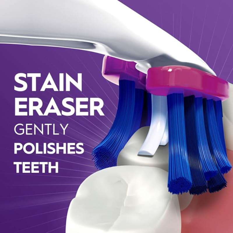 Oral-B 3D White Deep Stain Remover toothbrushes, 6 Count Toothbrush Soft, Removes 90% of Surface Stains, whitens Teeth, deep Reach, removes Plaque and Stains Tooth Brush - Image 4