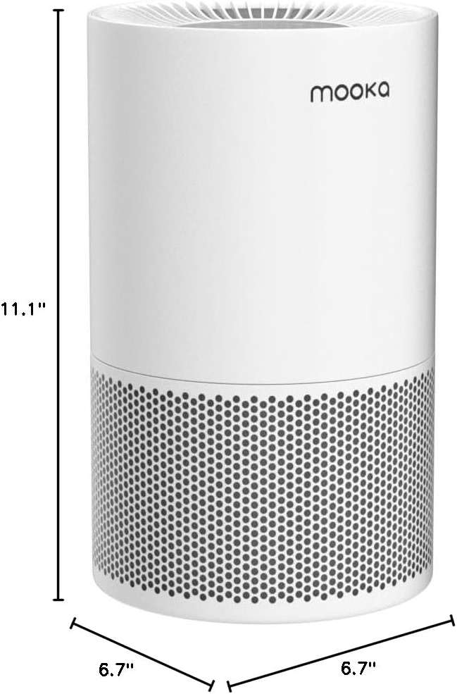 Air Purifiers for Home Large Rooms up to 1200ft², MOOKA H13 True HEPA Air Purifier for Bedroom Pets with Aromatherapy, Child Lock, 13dB Ultra-Quiet Air Cleaner for Smoke, Odor, Dander, Pollen - Image 2