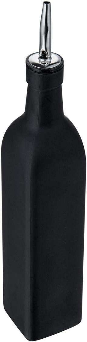 Restaurantware RW Base 16.9 Ounce Olive Oil Dispenser 1 Kitchen Oil Dispenser Bottle - With Stainless Steel Pourer Non-Leaking Black Glass Olive Oil Pourer For Cooking Or Salad Dressings - Image 4