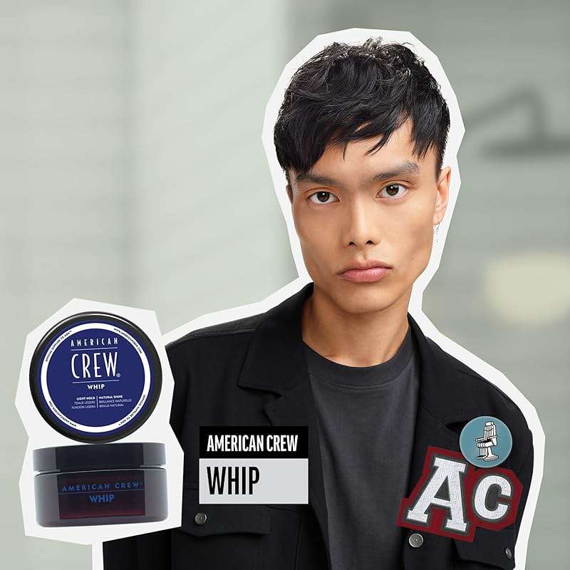 American Crew Men's Whip Styling Cream, Like Hair Gel with Light Hold & Natural Shine, 3 oz - Image 2