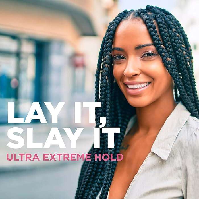 Esha Slick N Slay Braiding Gel - 3-in-1 Ultra Extreme Hold Hydrating & Conditioning Shining Fast Dry Locking Gel for Locs, Twists, Braids, and Edges (PEACH, 17 oz.) - Image 8