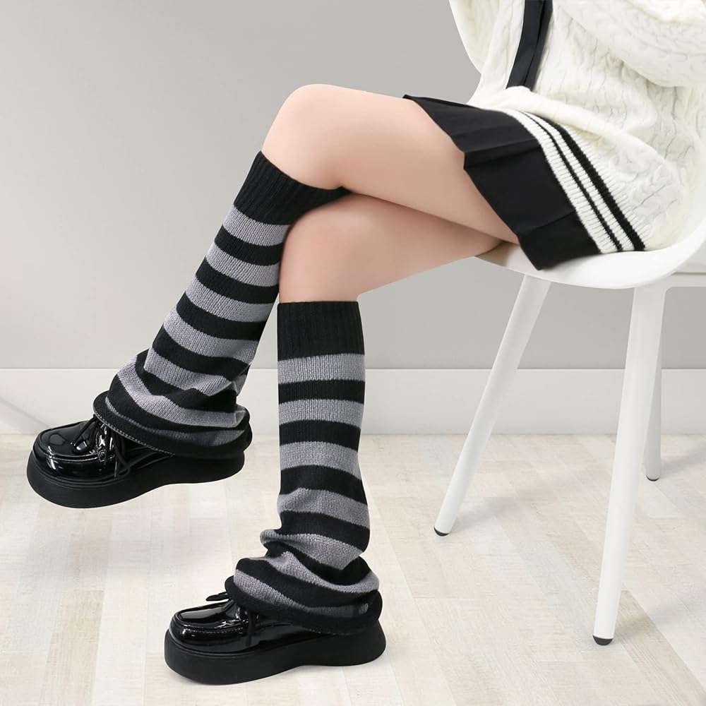 Olreco Leg Warmers Kawaii Leg Warmers Y2K Harajuku Legs Warmer for Girls Women Gyaru Cutecore Lolita Accessories Gothic Socks - Image 5