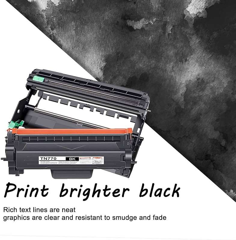 2 Pack Extra High Yield TN770 Toner Cartridge & 1 Pack DR730 Drum Unit Compatible TN770 DR730 Replacement for Brother DCP-L2550DW MFC-L2710DW L2750DW HL-L2350DW L2370DW L2390DW L2395DW Printer - Image 5