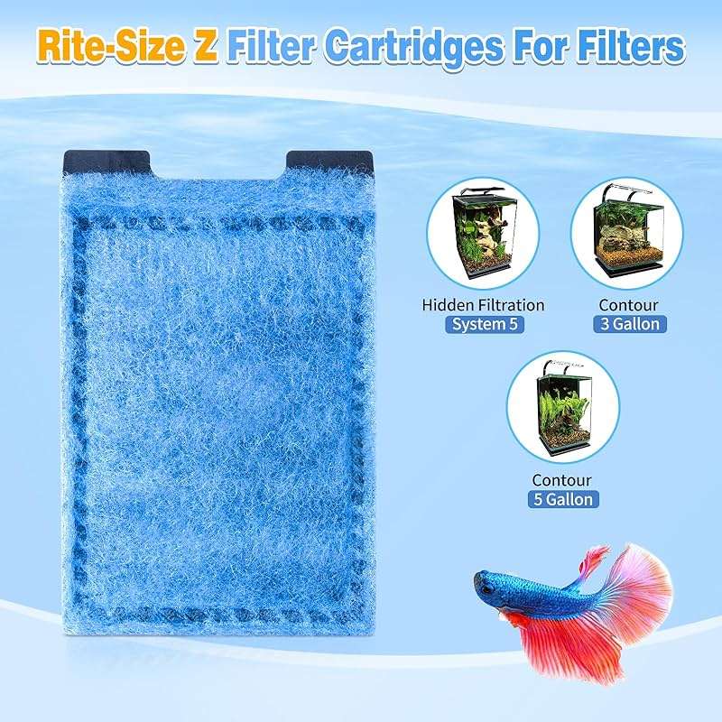 Umlecoa 8/16/32 Pack Rite-Size Z Filter Cartridges Compatible with MarineLand Eclipse Filtration Systems & Marineland Hidden Filtration System - Rite-Size Z Replacement Filter Cartridges - Image 2