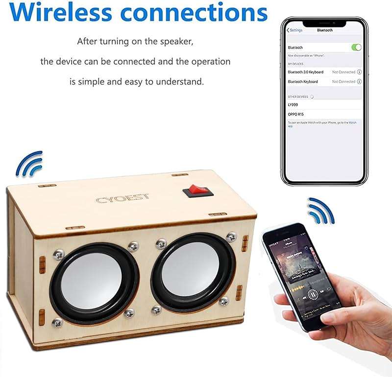 STEM Projects for Kids & Adults Build Your Own Bluetooth Speaker - Science Experiment Electronics Kit | Beginner's Starter DIY Set,STEM Gifts for Teenage Girls + Boys Ages 10 and Up (Dual Speakers) - Image 5