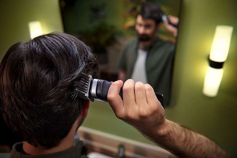 Philips Norelco Multigroom 5000 Series, All-in-One Trimmer and Hair Clipper, 18-Piece Men's Grooming Kit for Beard, Face, Hair, Body and Intimate Areas, No Blade Oil Needed, Model MG5910/49 - Image 11